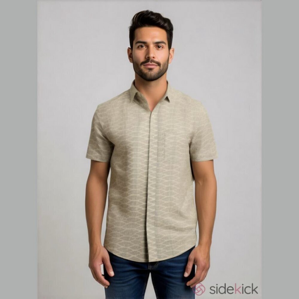 CPO Provisions Short Sleeve Button Up Size Large